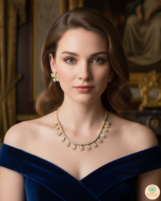 The Aurelia Floral Kundan Necklace Set