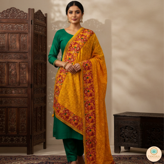 The Dulha-Dulhan Phulkari Dupatta