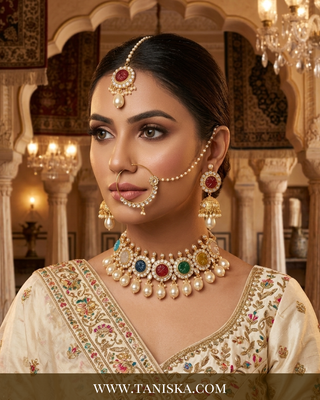 Navratna Inspired Multicolored Bridal Set