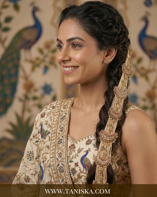 Imperial Pachi Kundan Bridal Choti