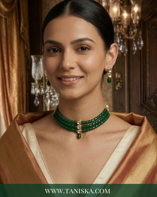 The Emerald Enigma Beaded Mala