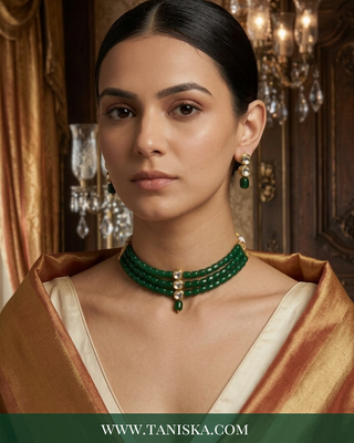 The Emerald Enigma Beaded Mala