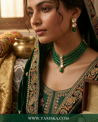 The Emerald Enigma Beaded Mala