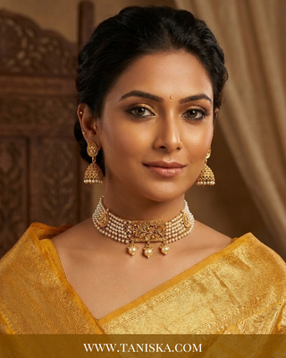 Opulent Rose Quartz & Kundan Statement Set