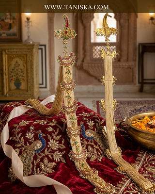 Imperial Pachi Kundan Bridal Choti