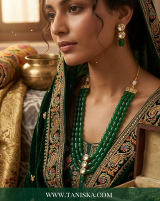 The Emerald Enigma Beaded Mala