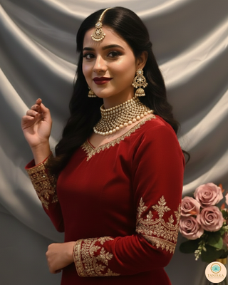 Maharani Golden Necklace Set