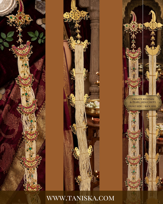 Imperial Pachi Kundan Bridal Choti