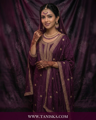 Amethyst & Pearl Filigree Bridal Set