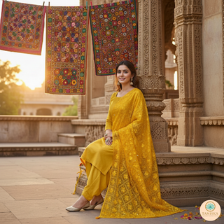 The Surya Phulkari Dupatta