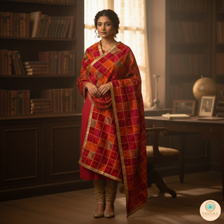 The Patiala Bagh Phulkari Dupatta
