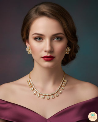 The Aurelia Floral Kundan Necklace Set