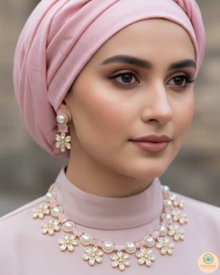 The Blush Rose Garden Necklace Set