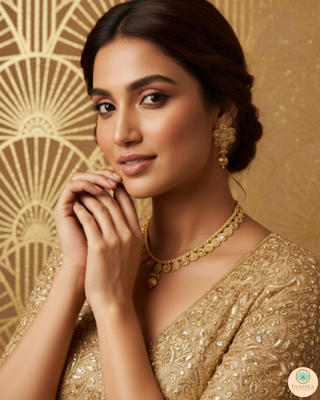 The Golden Perfection Necklace Set