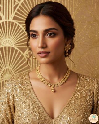 The Golden Perfection Necklace Set