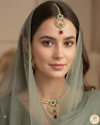The Royal Navratna Heritage Necklace Set