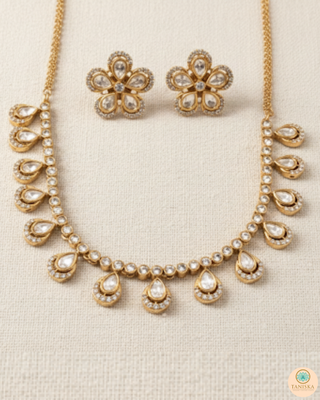 The Aurelia Floral Kundan Necklace Set
