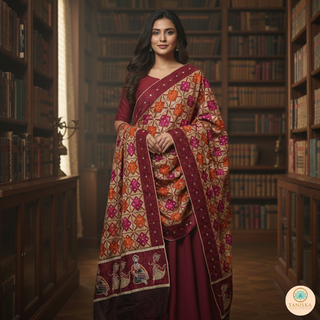 The Bridal Shagun Phulkari Dupatta