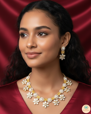 The Citrine Sun-Bloom Necklace Set
