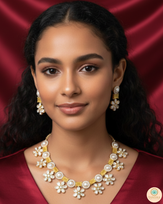 The Citrine Sun-Bloom Necklace Set