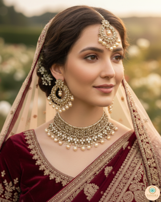 The Noor Pearl and Kundan Bridal Set