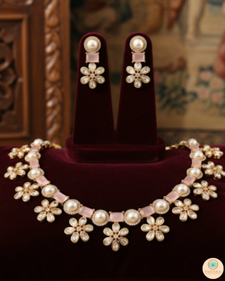 The Blush Rose Garden Necklace Set