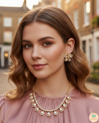 The Aurelia Floral Kundan Necklace Set