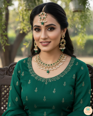 The Royal Emerald Heritage Necklace Set