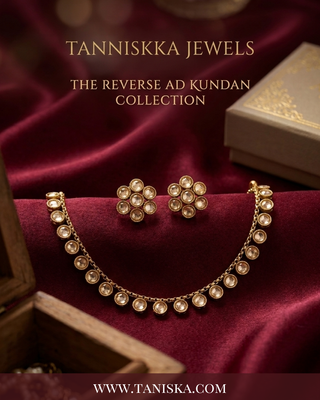 Polki Diamond Gold-Tone Set