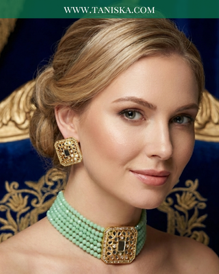 The Mint Meadow Gilded Choker Set