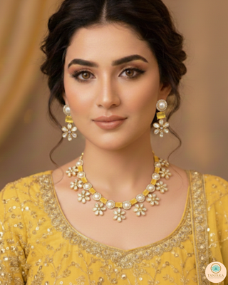 The Citrine Sun-Bloom Necklace Set