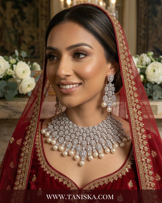 The Victoria Silver & Pearl Choker Set