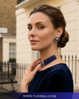 The Kensington Sapphire Choker Set