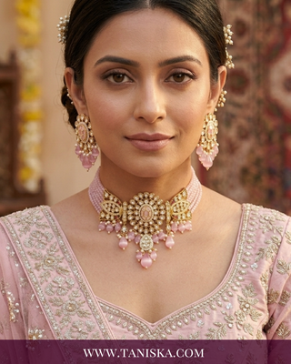 The Regal Azure Kundan Choker Set