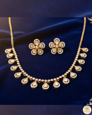 The Aurelia Floral Kundan Necklace Set