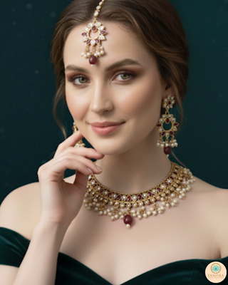 The Empress Ruby Necklace Set