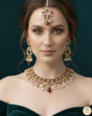 The Empress Ruby Necklace Set