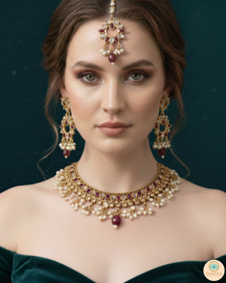 The Empress Ruby Necklace Set