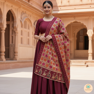 The Bridal Shagun Phulkari Dupatta