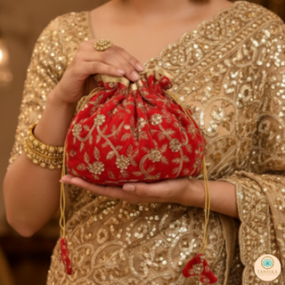 1 Multi-Purpose DORI RUMAL (Gift Bag, Thaal Cover, Potli Bag - Perfect for: Indian Wedding, Shagan Ceremony, Chunni Charhana, Bridal Shower, Baby Shower, Maiyan, Weddings, Favors, Shaadi, Walima)