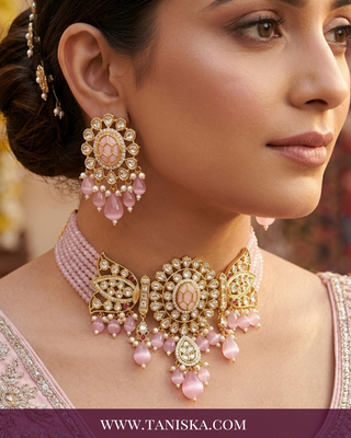 The Regal Azure Kundan Choker Set