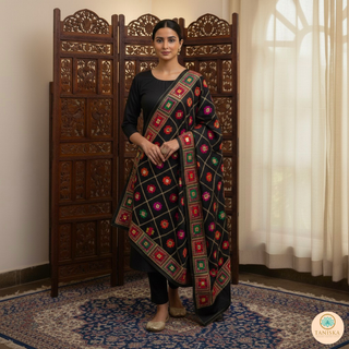 The Obsidian Festival Phulkari Dupatta