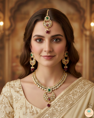The Royal Navratna Heritage Necklace Set