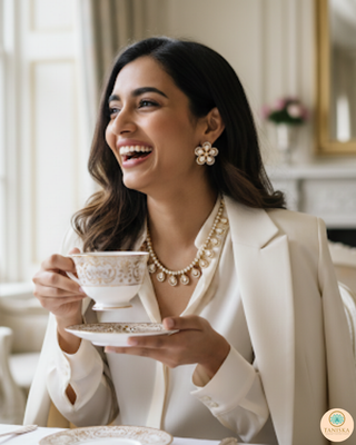 The Aurelia Floral Kundan Necklace Set