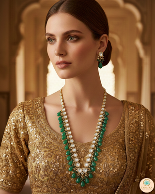 The Sovereign Ishani Heritage Haar (Emerald)