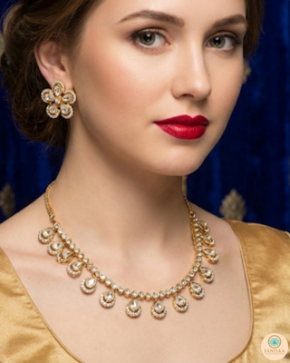 The Aurelia Floral Kundan Necklace Set
