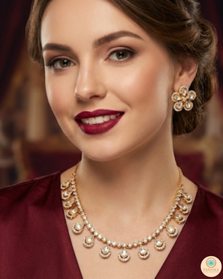 The Aurelia Floral Kundan Necklace Set