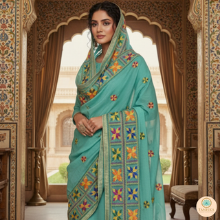 The Neelam Bagh Phulkari Dupatta