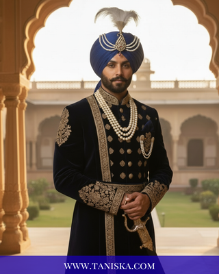 Imperial Kundan & Pearl Crest Kalgi