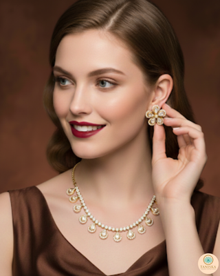 The Aurelia Floral Kundan Necklace Set